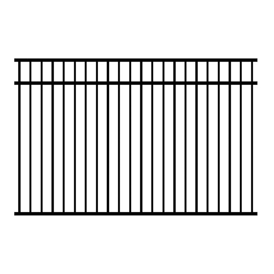 black and white diagram of basice gridlike  metal fence panel