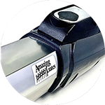 amazing gates logo on aluminum gate opener part